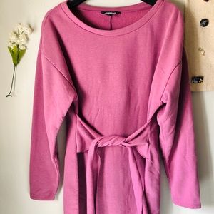 Soft Pink Fleece Dress